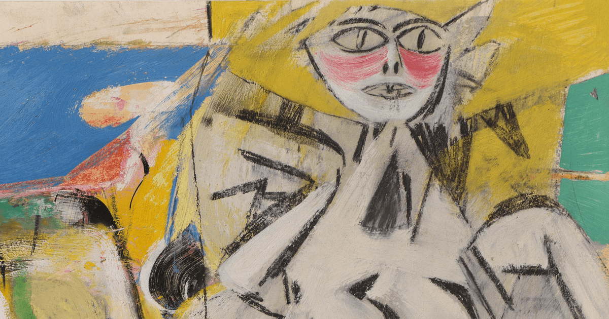Willem de Kooning at work